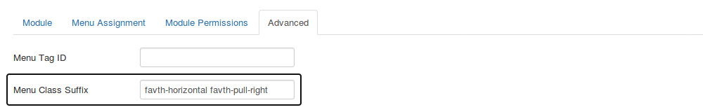 FavThemes tutorial for the horizontal menu right